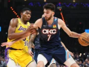 Holmgren y Gilgeous-Alexander anotaron 22 puntos cada uno y Thunder tomar una ventaja sobre Lakers