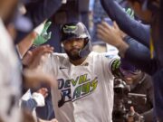 Junior Caminero pega su 2do jonrón de oro en cinco días para los Rays
