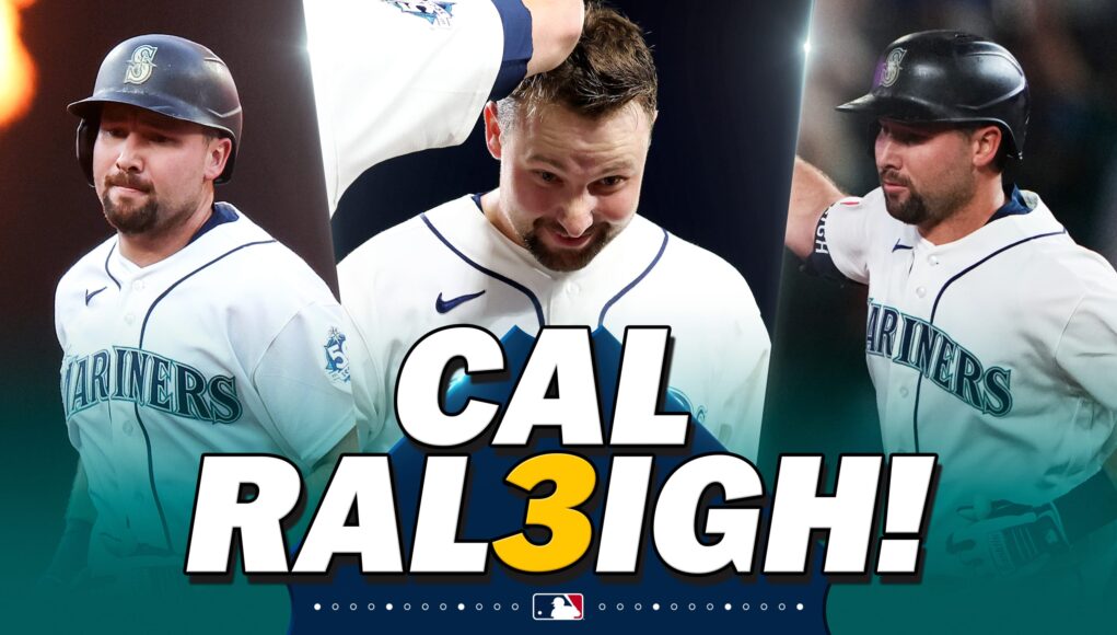 Raleigh guía paliza de los Marineros con su primer juego de tres jonrones