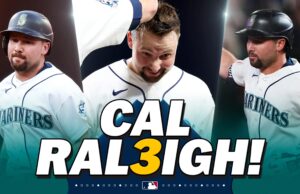 Raleigh guía paliza de los Marineros con su primer juego de tres jonrones