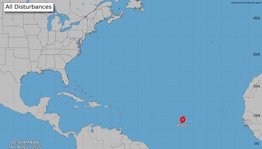 Se forma Dolly, cuarta tormenta tropical de la temporada ciclónica 2026