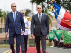Abinader recibe en el Palacio Nacional al presidente de Honduras, Nasry Asfura