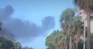 Accidente de camión tanquero provoca incendio en la avenida George Washington
