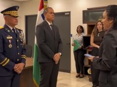 Faride Raful posesiona al nuevo director de la Policía Nacional