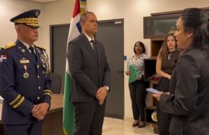 Faride Raful posesiona al nuevo director de la Policía Nacional