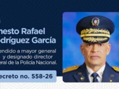 Abinader destituye a Andrés Modesto Cruz Cruz y designa a Ernesto Rafael Rodríguez García al frente de la Policía