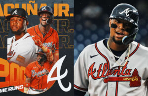 Acuña Jr., el más rápido en la historia en llegar a 200 jonrones y 200 bases robadas