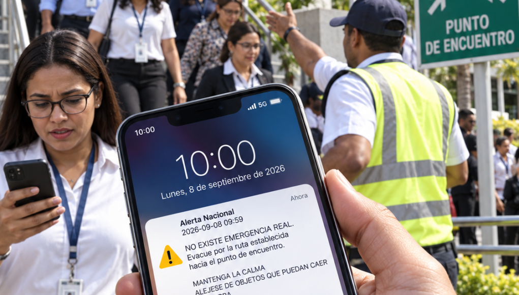 Suena alerta en celulares y pone a prueba protocolos de evacuación en Simulacro Nacional
