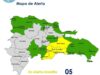 COE mantiene cinco provincias en alerta amarilla y 16 provincias en verde por lluvias