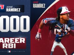 José Ramírez dispara su 297mo jonrón para conseguir la carrera impulsada número 1,000
