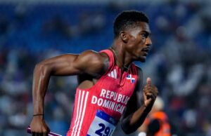 Christopher Melenciano rompe récord de 30 años en Mundial Atletismo
