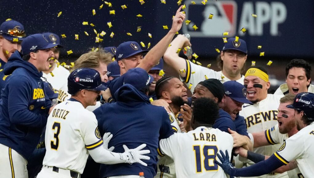 Chourio da la victoria a Cerveceros y toman ventaja 2-0 sobre Padres en Serie Divisional