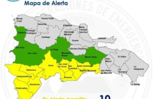 El COE coloca al Distrito Nacional en alerta amarilla