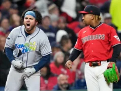 Los Rays aprovechan los errores de los Guardians y ganan 7-3 para empatar la Serie de Campeonato