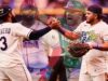 Tras brillar en el Clásico, Caminero y Aranda se hacen sentir en playoffs de MLB