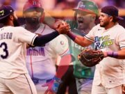 Tras brillar en el Clásico, Caminero y Aranda se hacen sentir en playoffs de MLB